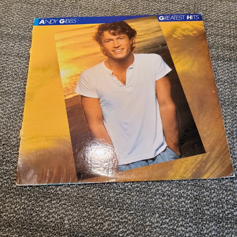 Andy Gibb Greatest Hits Vinyl LP Record 1980 RSO RX-1-3091 Shadow Dancing Pop